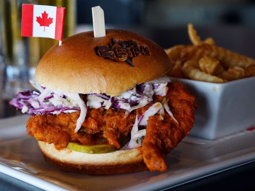 Crunchy Buffalo Chicken Burger