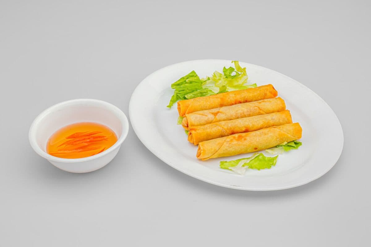 A1. Deep-Fried Pork Spring Rolls (Four Pieces)