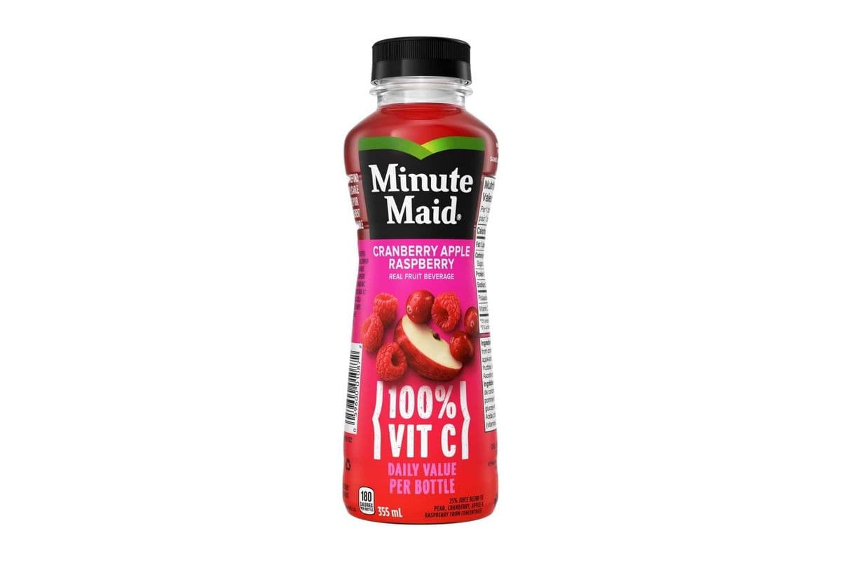 Minute Maid 100% Vit C Juice, Cranberry Apple Raspberry (355ml)