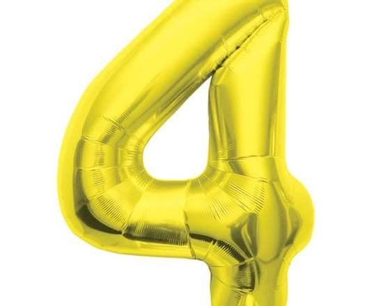 34" Gold Foil Balloon #4