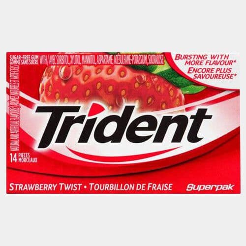Trident Fraise (14 mcx) / Trident Strawberry (14 pcs)