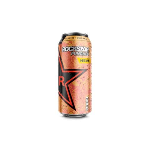 Rock Star Boisson Énergisante Peche 473ml/ Rock Star Energy Drink Peach 473ml
