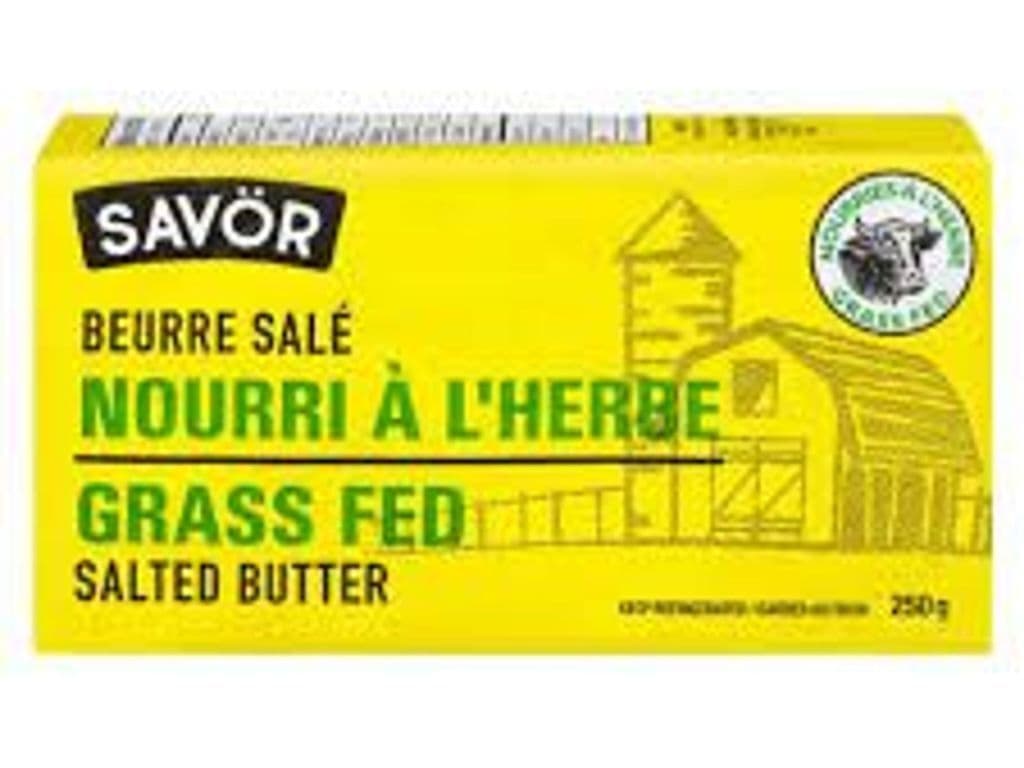SAVOR GRASS FED SALTED BUTTER 250G