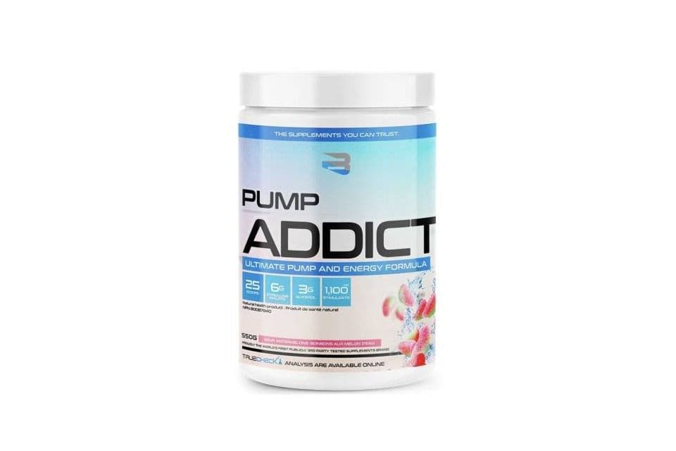 Believe Supplements Pump Addict Sour Watermelon Protein Powder (550 g)