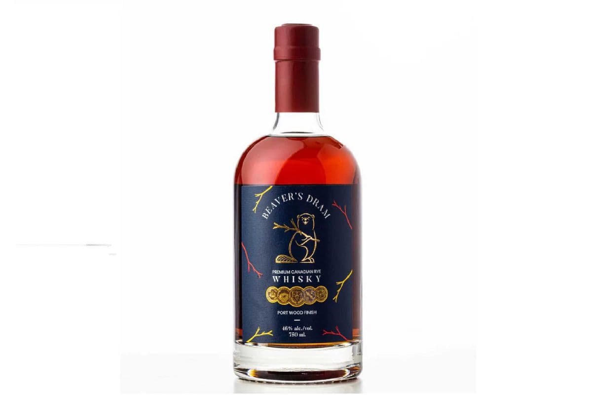 Beaver's Dram Port Wood Rye Whisky-750ml (1 x 750ml)