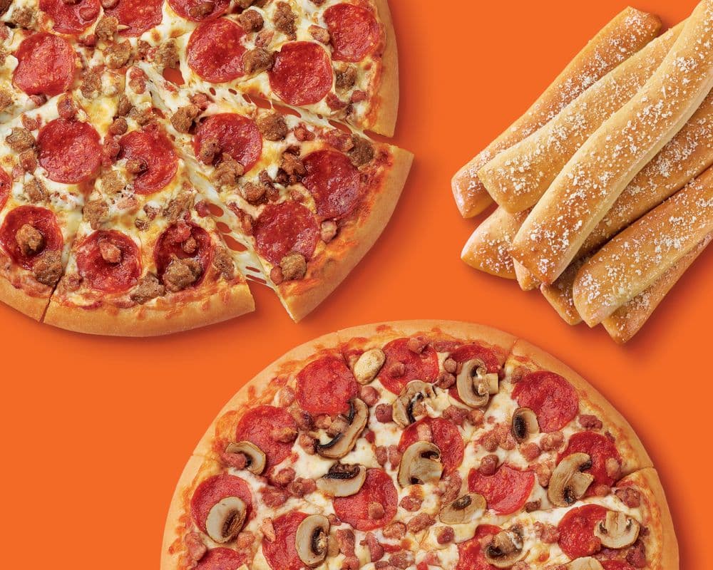 Two Medium 12" Pizzas and Crazy Bread® Bundled Special