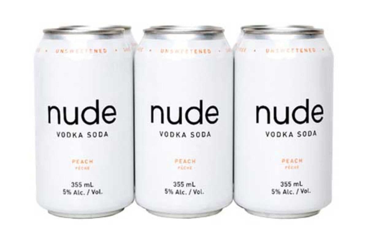 NUDE VODKA SODA PEACH (6 PACK) (6 x 355ML CAN)