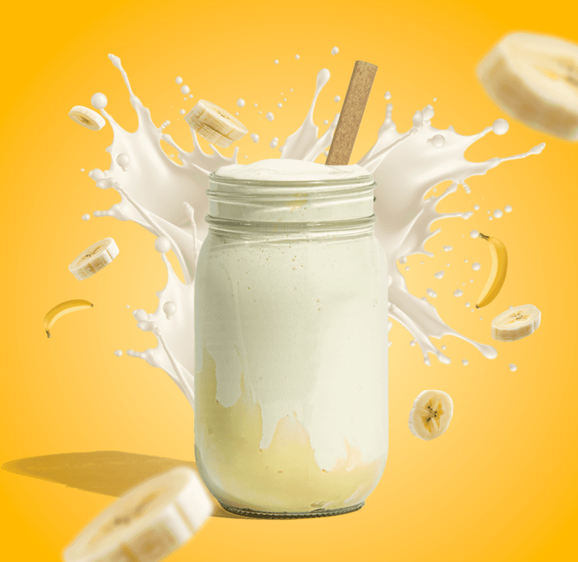 Lait Frappé Banane / Banana Milkshake