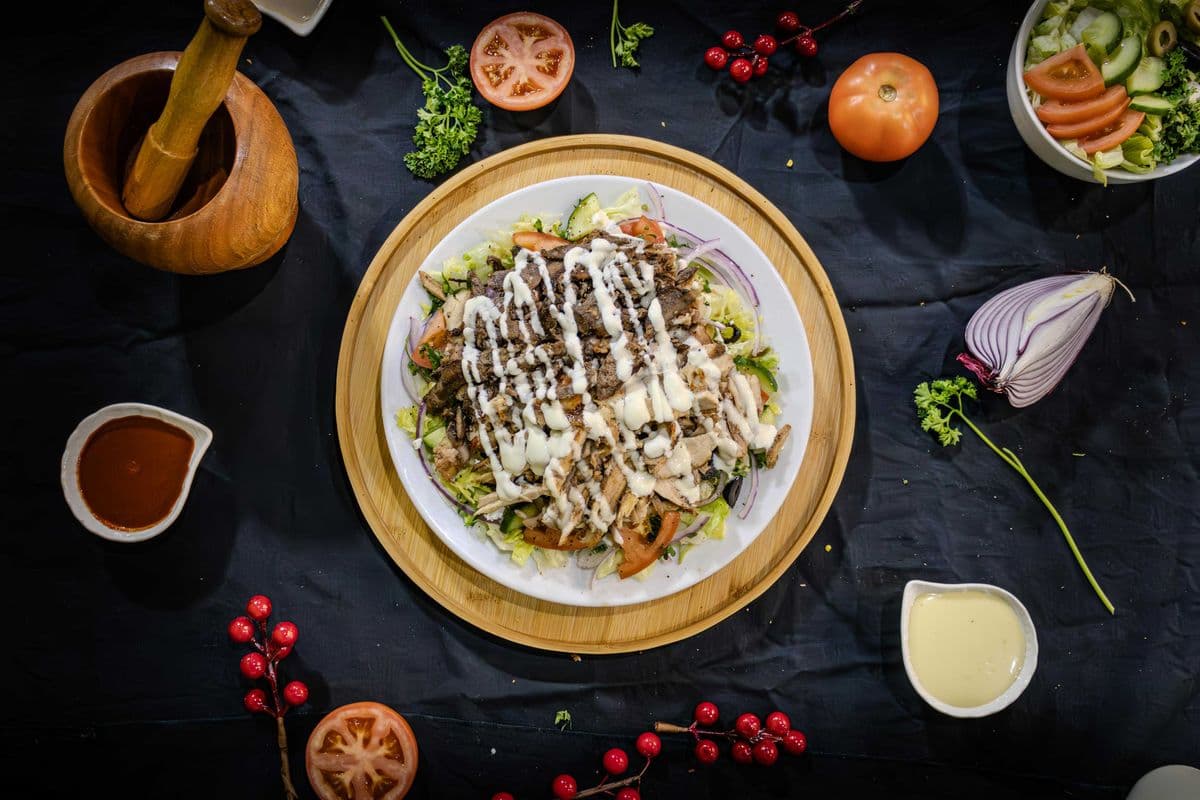 Shawarma Mixed Salad (Chicken and Beef)