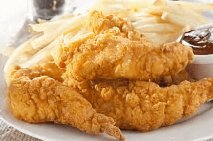 Chicken Fingers and Fries (4 Pcs)