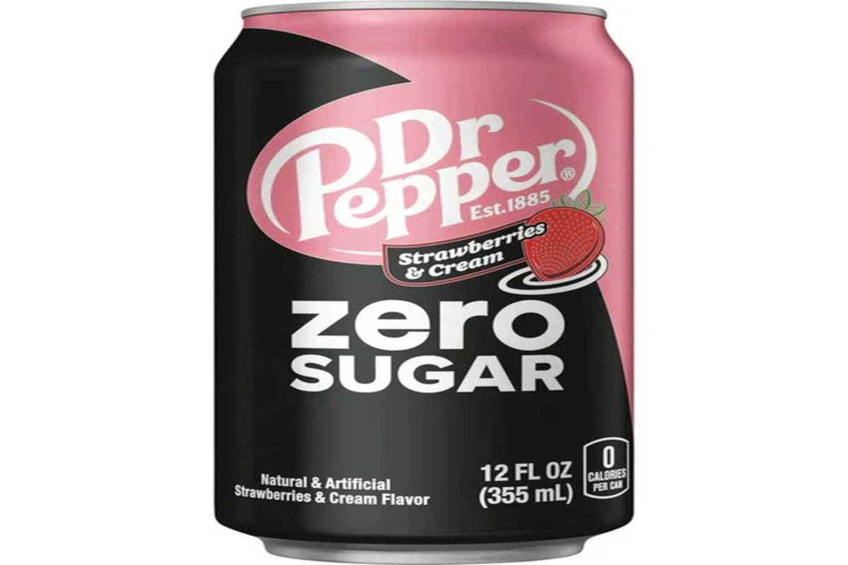 Dr Pepper Strawberries and Cream Zero Sugar (355 ml)