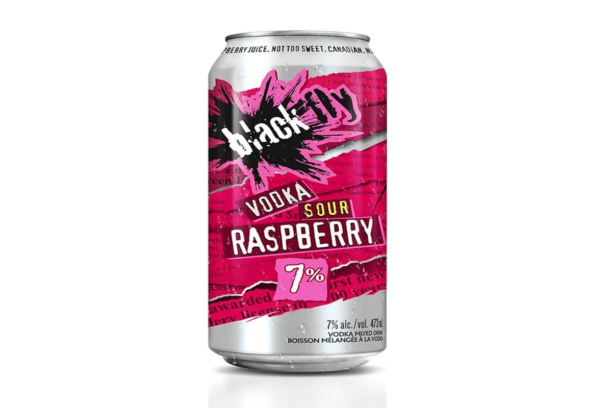 Black fly Vodka- Raspberry (1 x 473 ml)