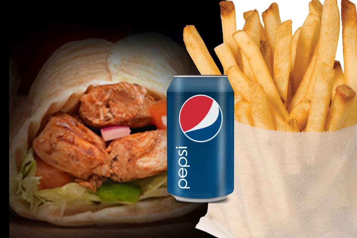 Chicken Souvlaki Pita Wrap Combo