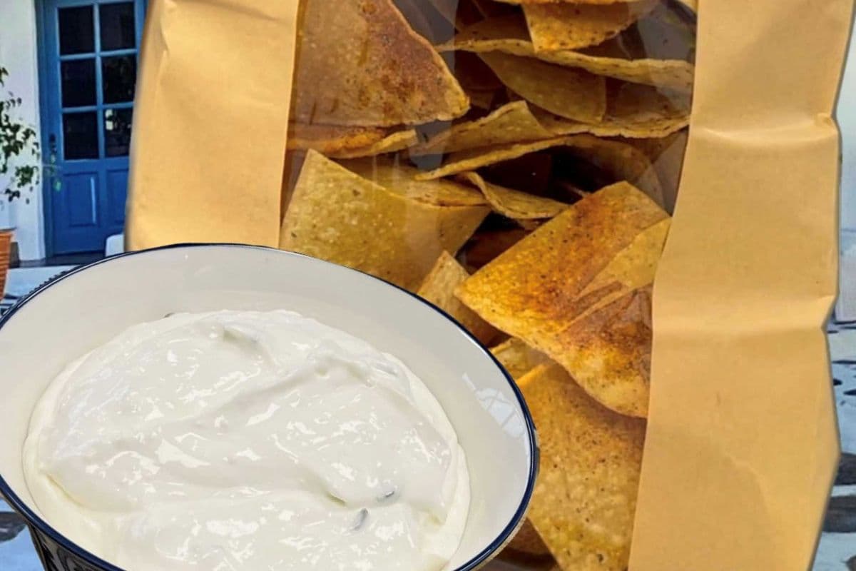 Bag of Nacho Chips & 8oz Tzatziki