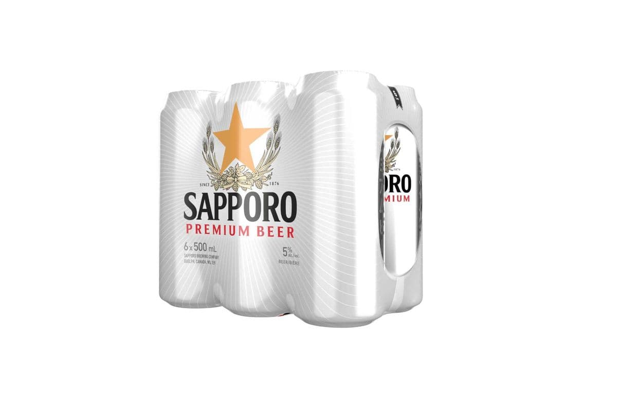 Sapporo Premium Beer 6x 355ml (6 x 355 ml)