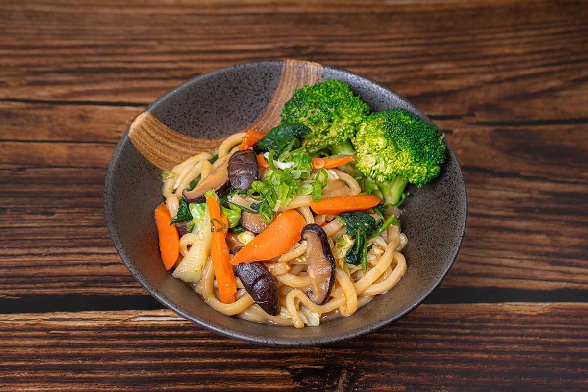 Pan-fried Vegetable Miso Yaki Udon
