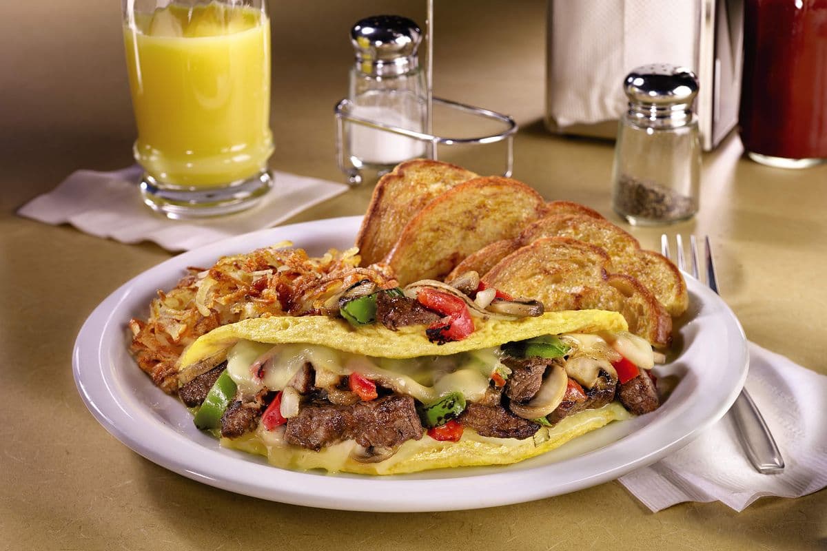 Philly Cheesesteak Omelette