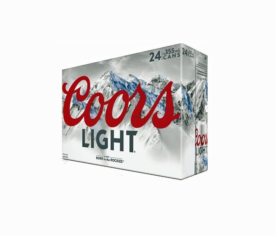 Coors Light (24 Pack) (1 x 355 ml Cans)