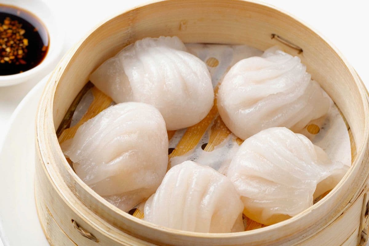 018. Steamed Shrimp Dumplings 蝦餃 (5 pcs)