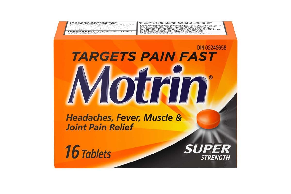 Motrin 400mg 16 tablets