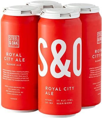 Steel & Oak Brewing Co. Royal City Ale, 4 x 473 ml