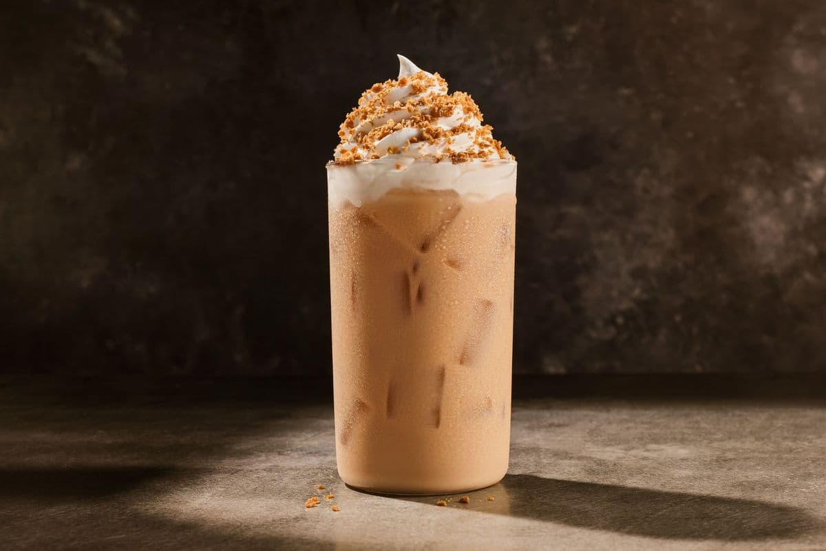 Iced Crème Brûlée Latte