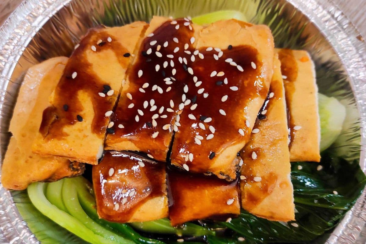 E48. Fried Bean Curd and Veggies