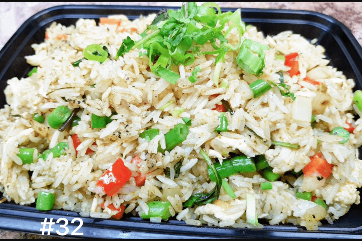 32. Fried Rice with Sweet Basil and Chili
