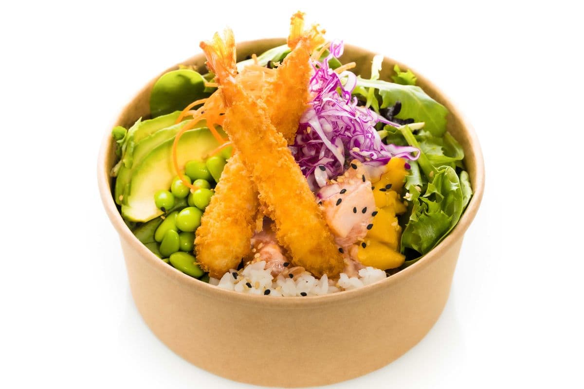 Poke Bol Saumon et Crevettes/ Salmon and shrimp Poke Bowl