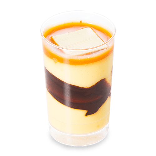 VERRINE CRÈME BRÛLÉE AU YUZU ET AU CARAMEL / CARAMEL AND YUZU CRÈME BRÛLÉE