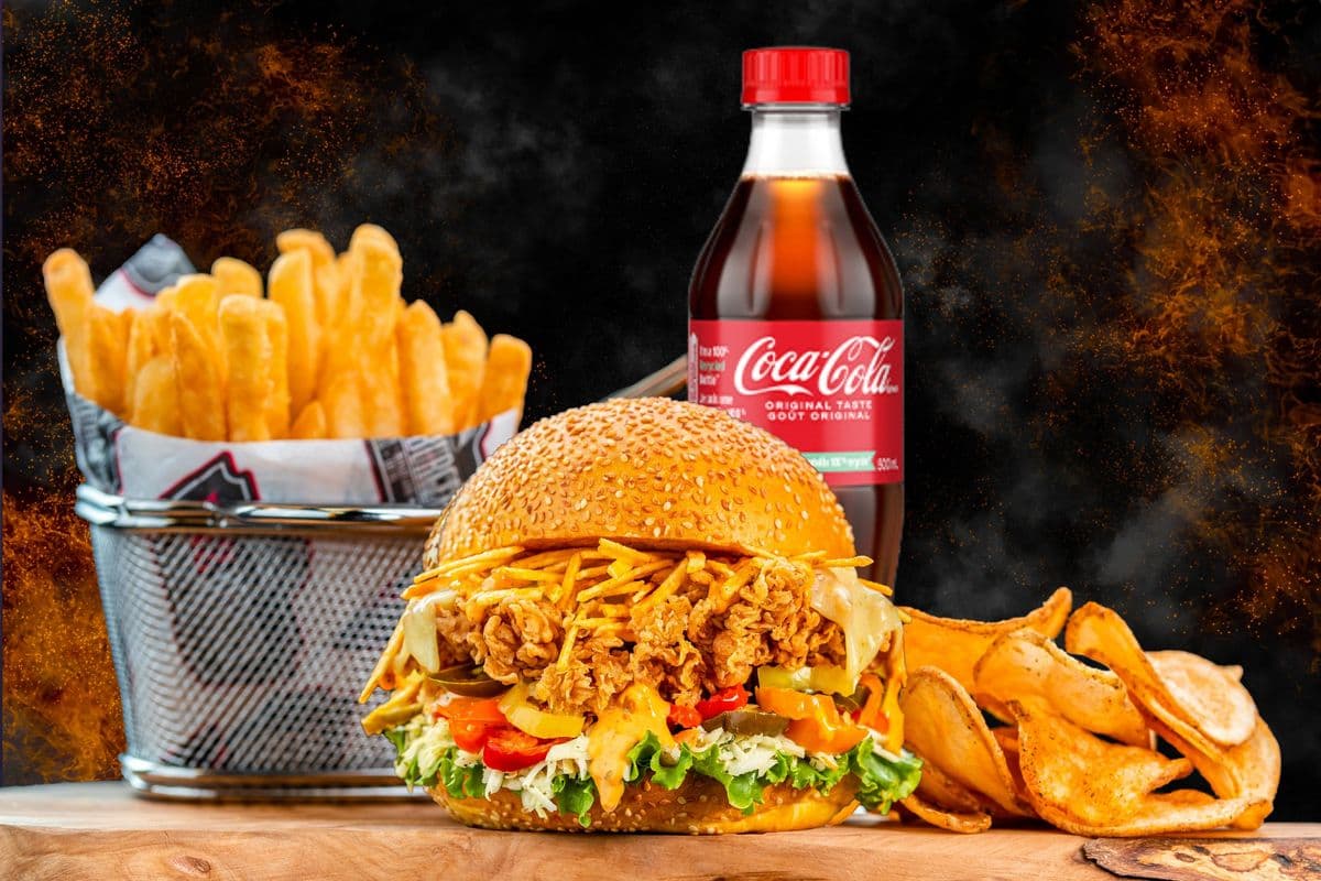 #12 TRIO  BURGER POULET JALAPENO