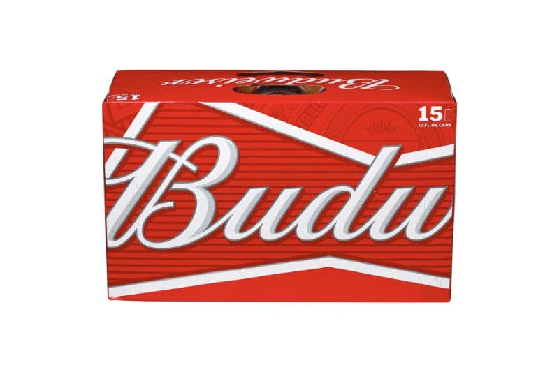 Budweiser Cans (15 Pack) (1 x 341 ml)