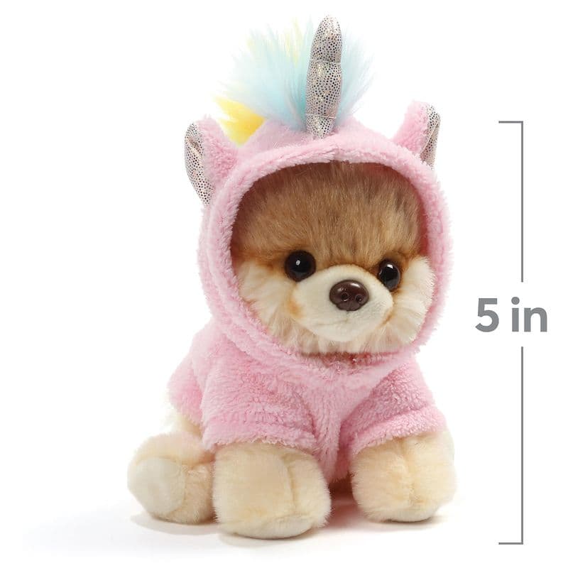 Peluche licorne Boo Itty Bitty Boo, le chien le plus mignon du monde, GUND, 12,5 cm/GUND World’s Cutest Dog Boo Itty Bitty Boo Unicorn Stuffed Animal 