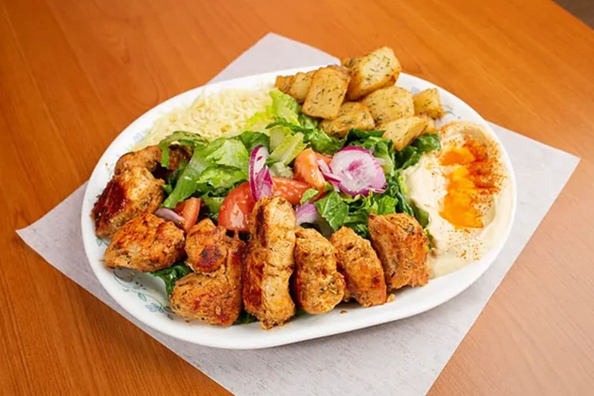 BBQ Chicken (Breast) Kebab (Plate)