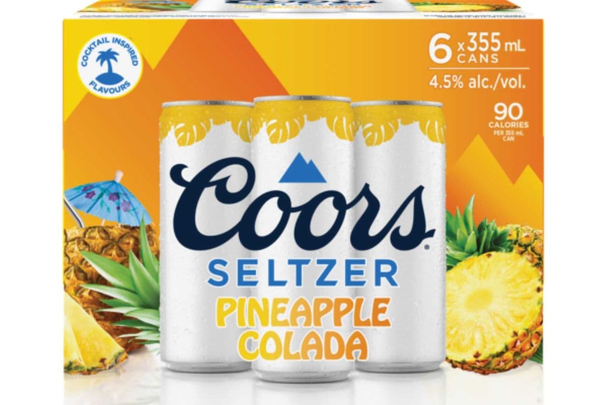 COORS SELTZER PINEAPPLE COLADA (6 PACK) (6 x 355ML CAN)