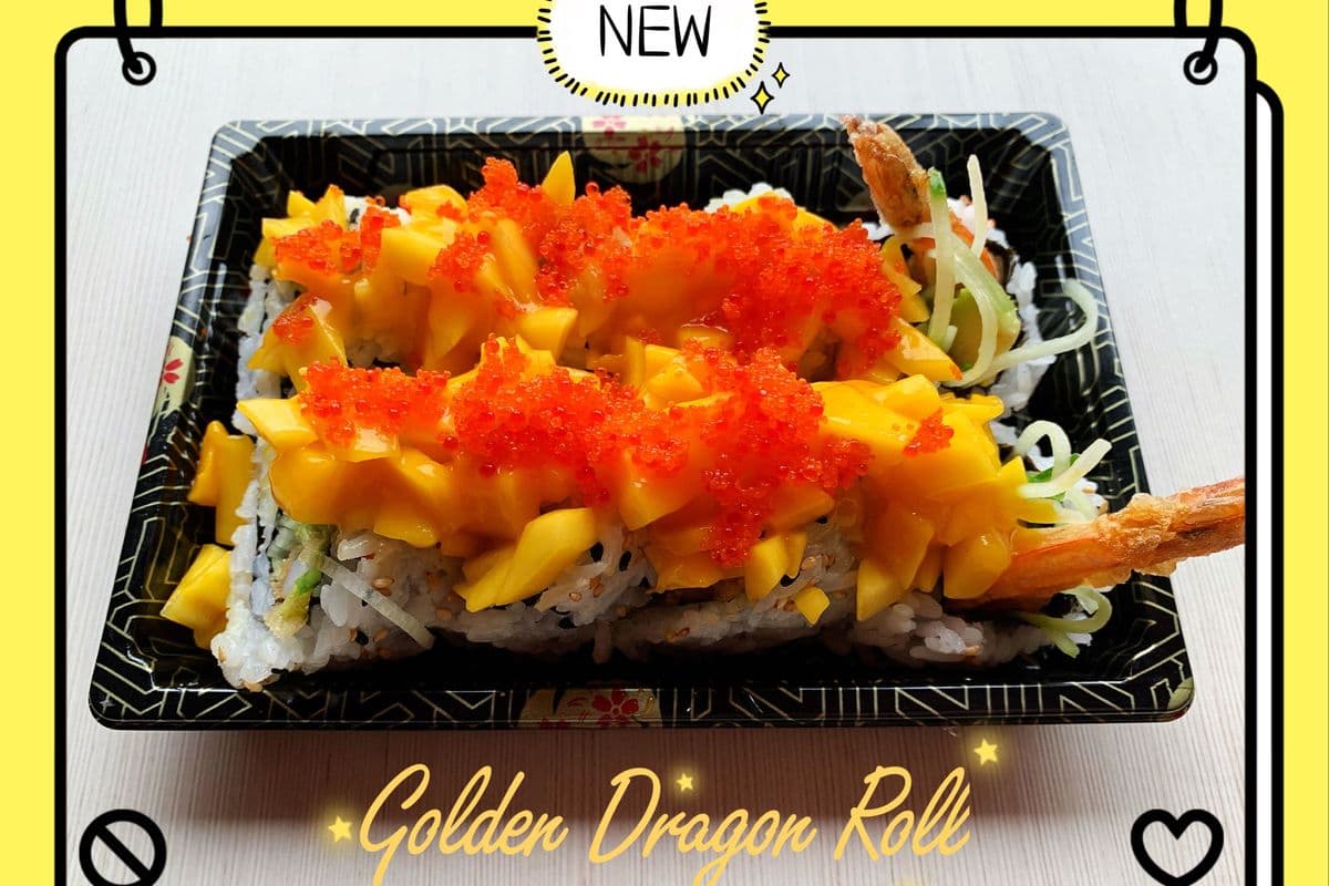 75. Golden Dragon Roll (8 pcs)