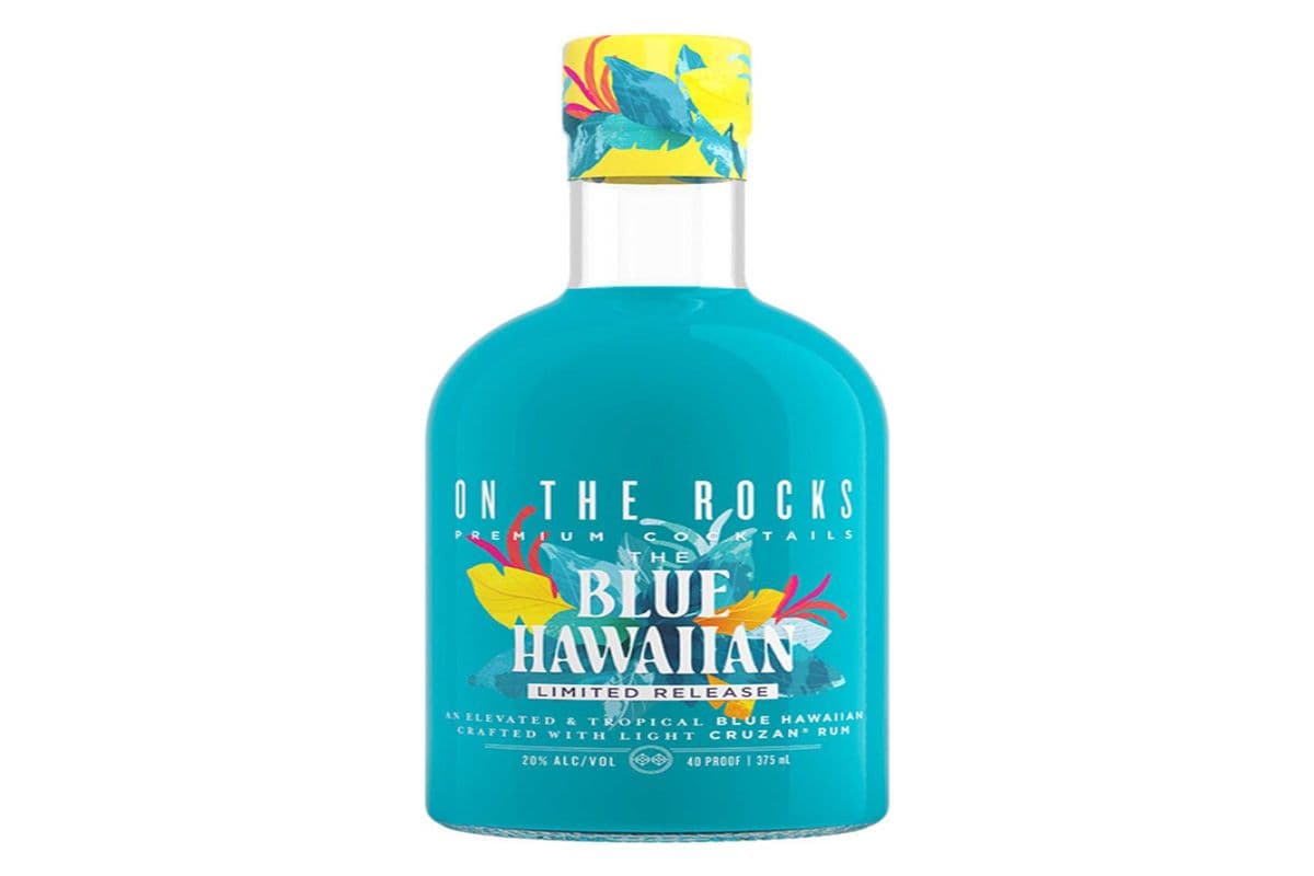 102859. ON THE ROCKS CRUZAN BLUE HAWAIIAN (1 x 375ml)
