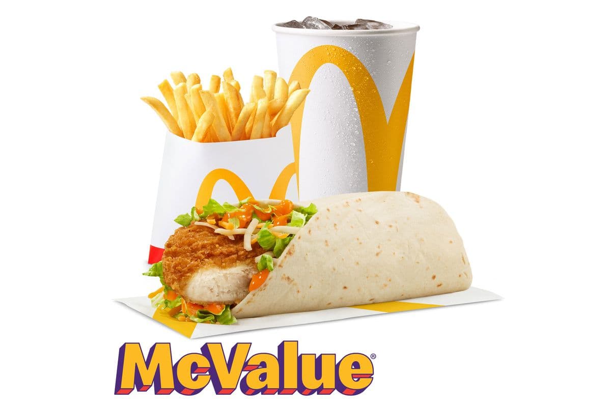 Spicy Buffalo Snack Wrap w/ Crispy Chicken McValue Meal [550-700 Cals]