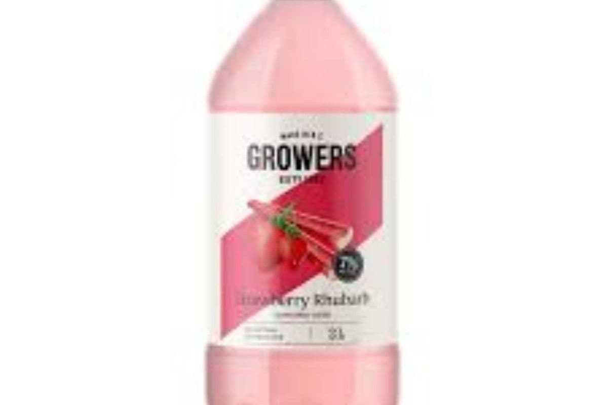 Growers Strawberry Rhubarb 2L (1 x 2L)