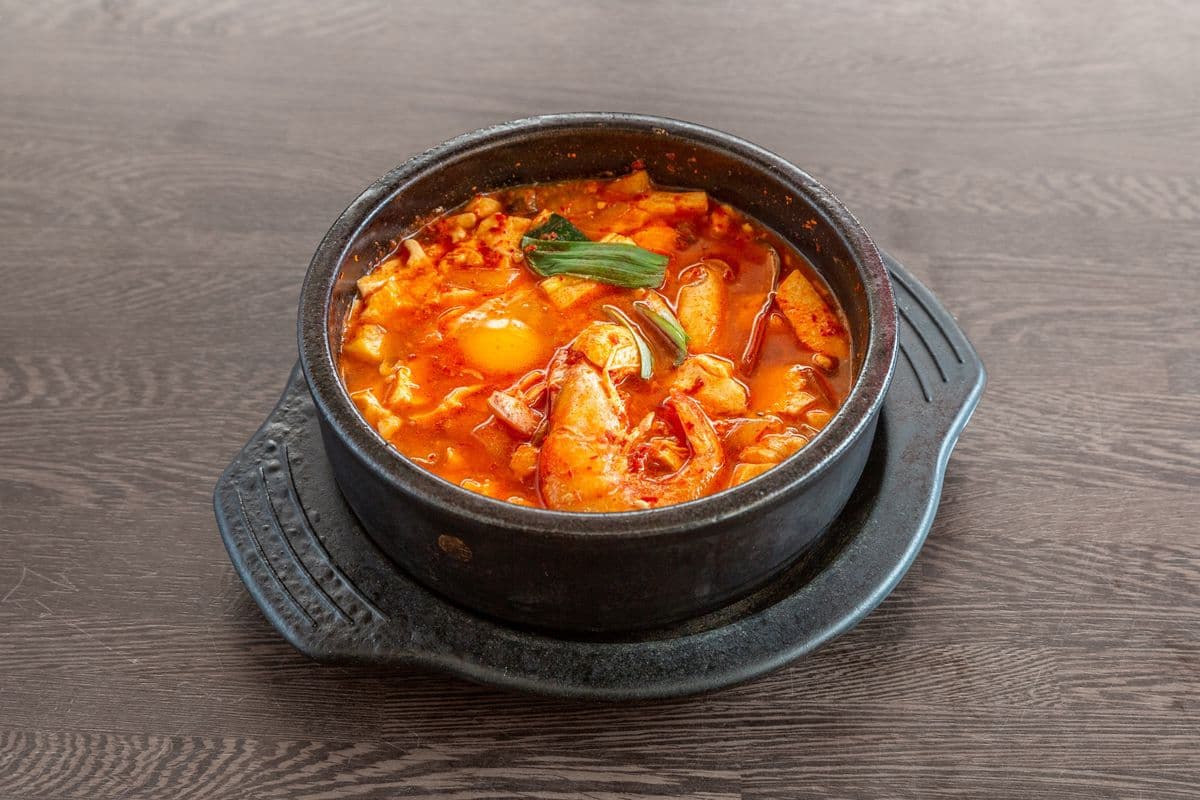 71. Soft Tofu Stew with Seafood