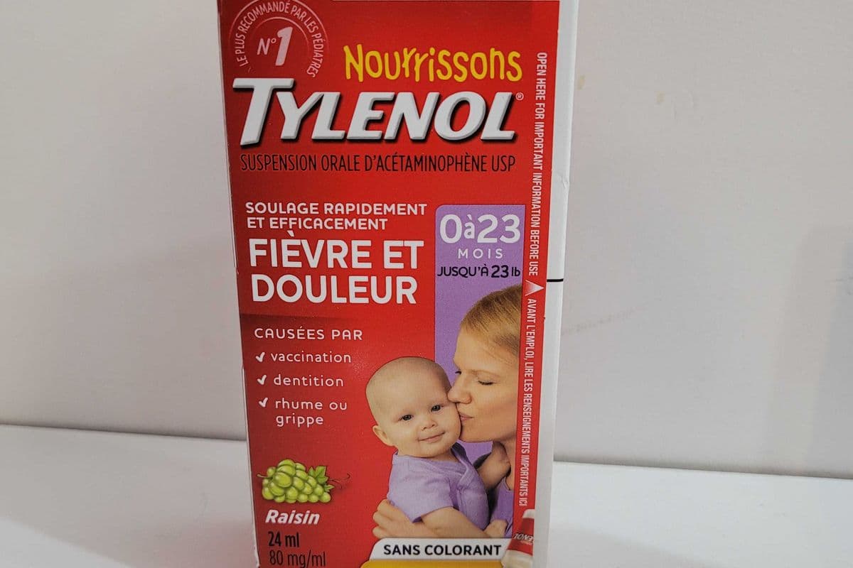 Tylenol nourrissons fievre et douleur / Infants Tylenol Fever and Pain 24 ml