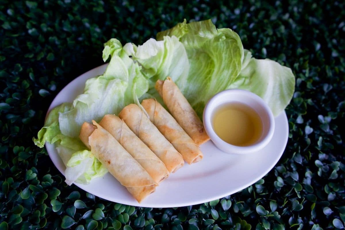 4. Vegetarian Spring Rolls (5 pcs)