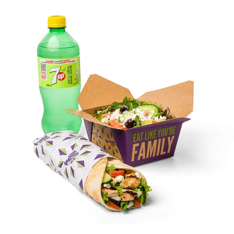 Souvlaki Wrap Combo