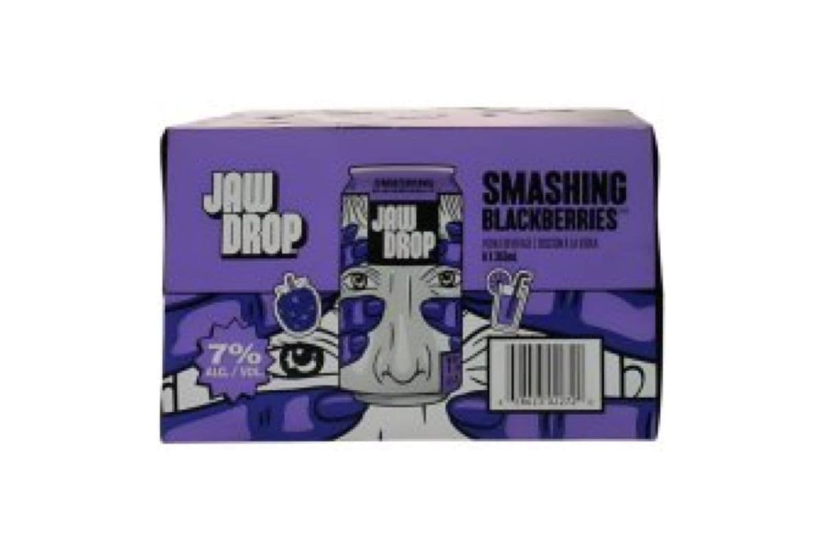 Jaw Drop Smashing Blackberries (6 x 355mL Cans)