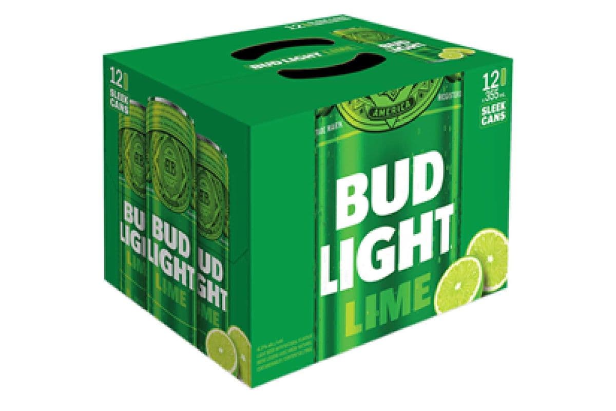 Bud Light Lime Labatt (12 Pack Cans) (12 x 355 ml Cans)
