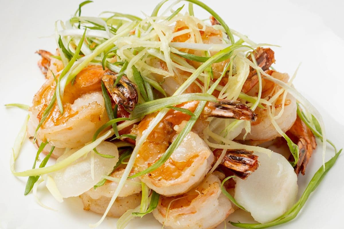206. Ginger and Scallion Shrimp 薑蔥蝦