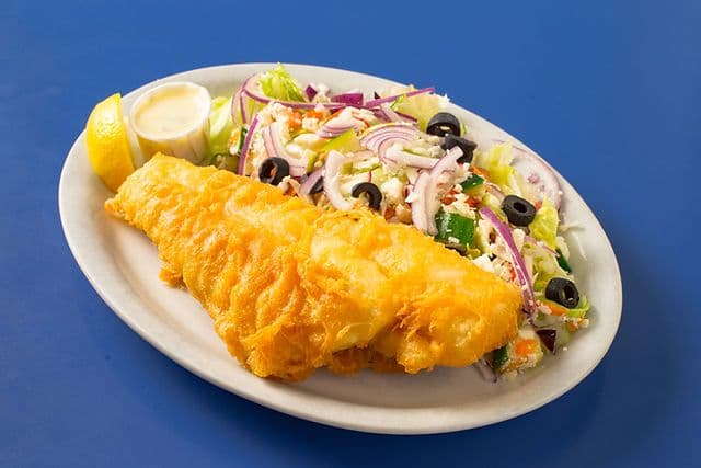 Haddock with Garden Salad