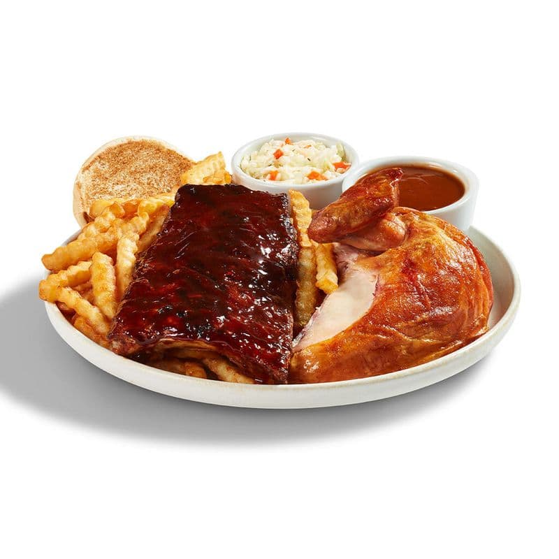 Demi-côtes levées et poitrine / Half Order of Ribs & Breast