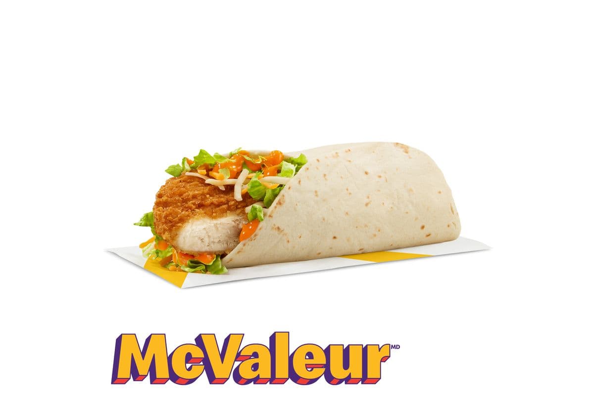 Wrap-éclair au poulet croustillant avec sauce Buffalo épicée [310.0 Cal]