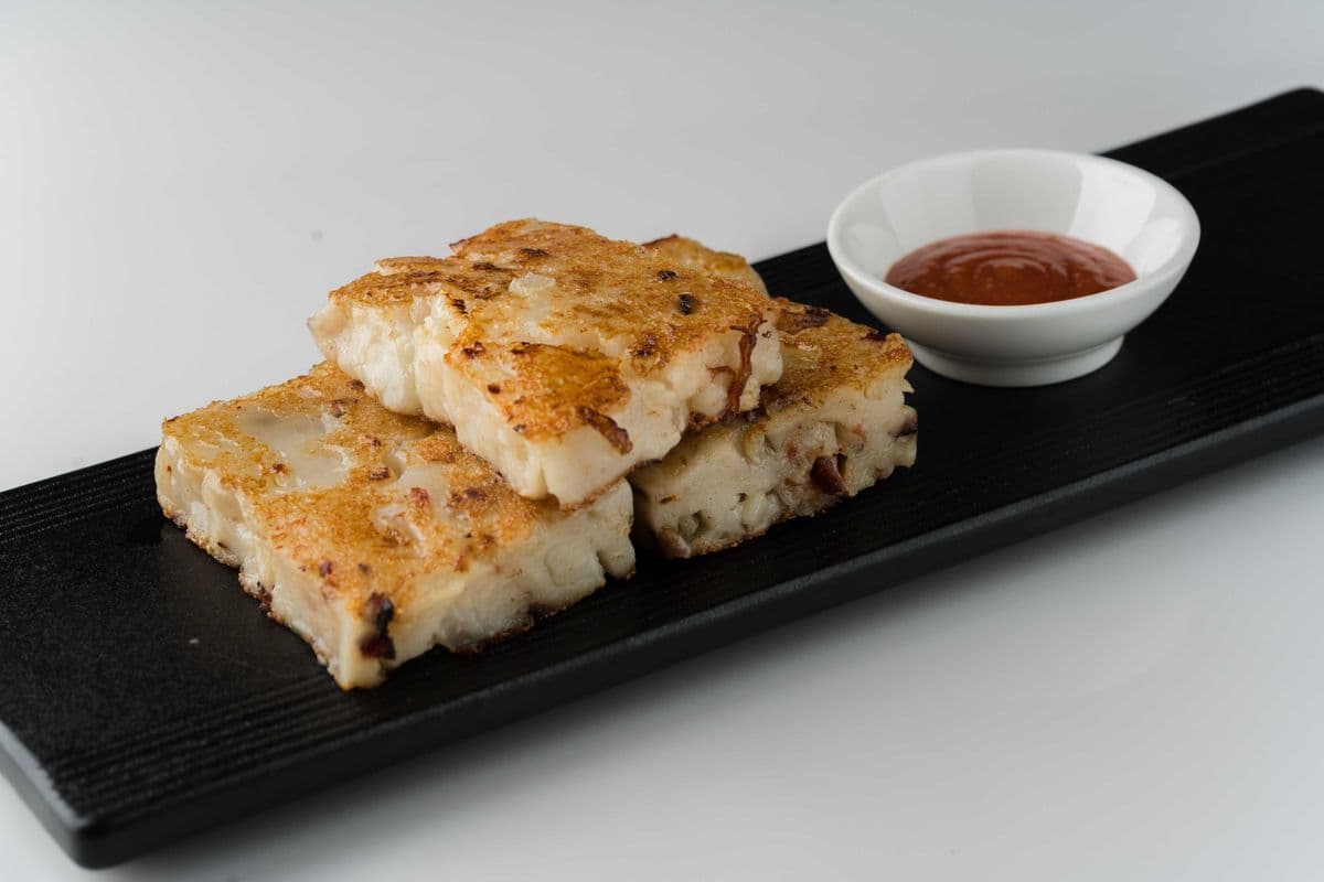 22. Pan Fried Turnip Cake (3 pcs)